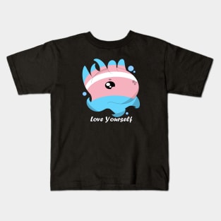 Trans Pride Flapjack Octopus Kids T-Shirt